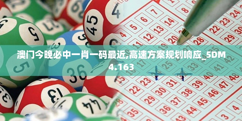 澳门今晚必中一肖一码最近,高速方案规划响应_5DM4.163