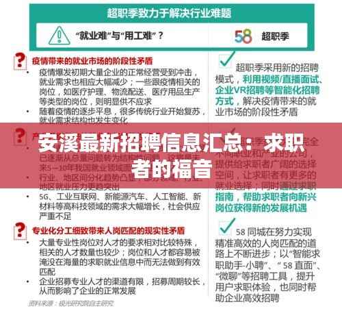 安溪最新招聘信息汇总：求职者的福音